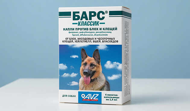 «Барс» инсектоакарицидные капли на холку от блох для собак до 10 кг