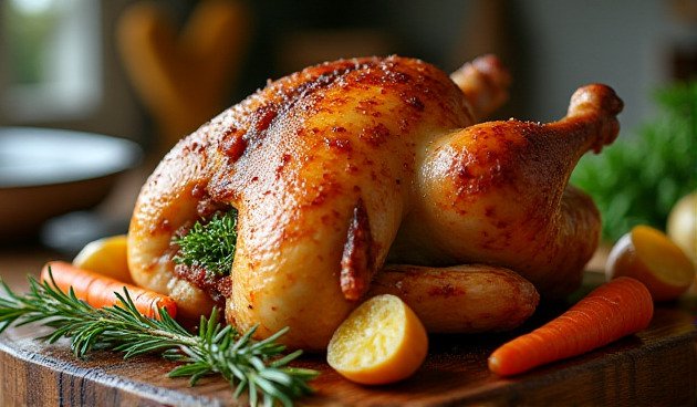 Фаршированная курица