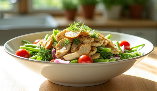 Салат со стручковой фасолью