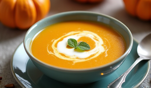 Крем-суп из тыквы с кокосовым молоком