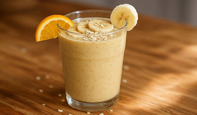 Фруктовый смузи с овсянкой