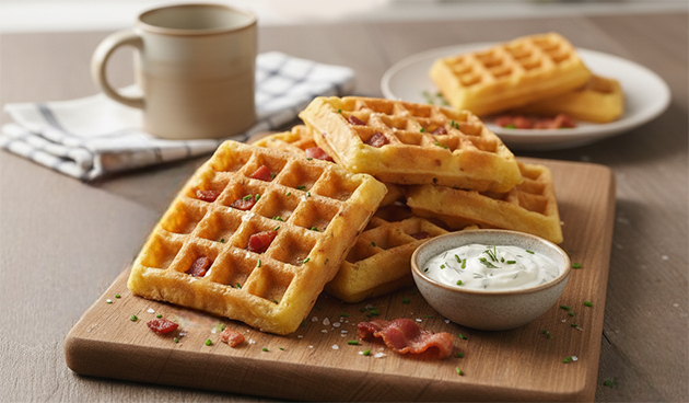 Мягкие картофельные вафли