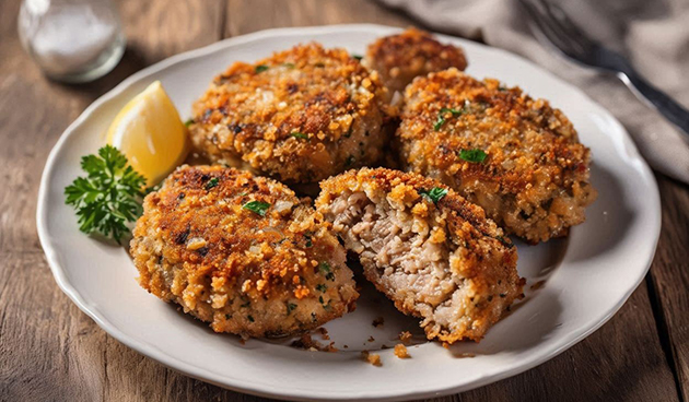 Свиные котлеты с добавлением говядины