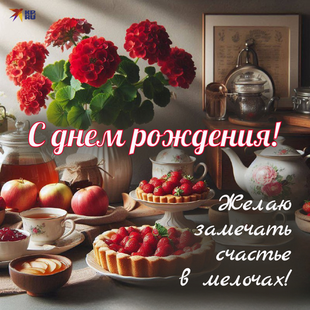 Открытки «С днем рождения» для женщины и девушки