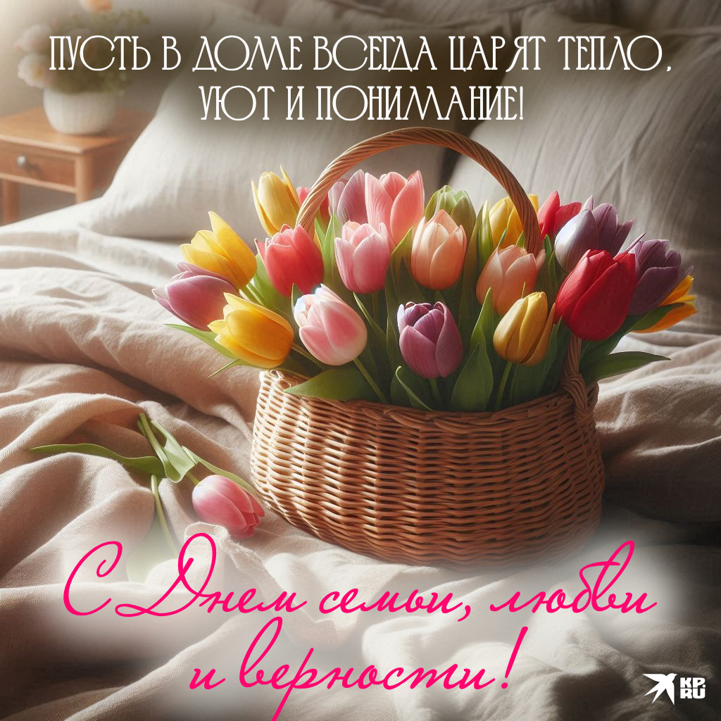 Популярные открытки «С Днем семьи, любви и верности»