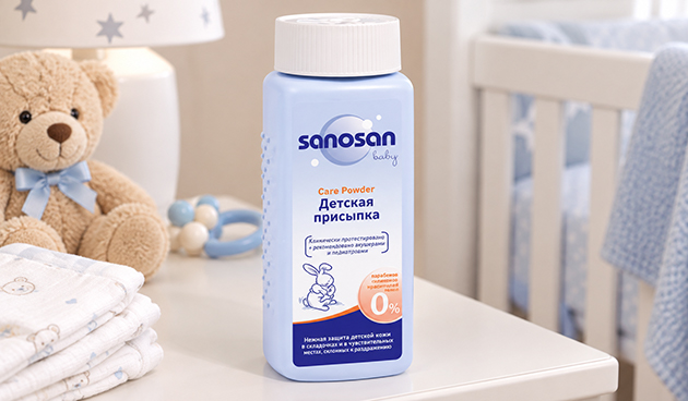 Sanosan — Присыпка с маслом оливы и аллантоином
