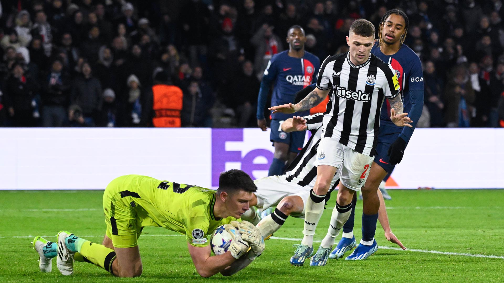 ФК ПСЖ — ФК «Ньюкасл Юнайтед». Фото: globallookpress.com/IMAGO/Federico Pestellini