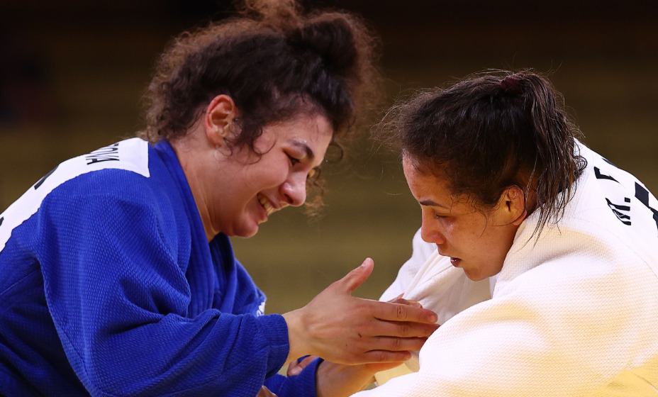 На пути в полуфинал российская дзюдоистка Мадина Таймазова победила Марию Портелью (на фото), Марию Бернабеу и Элизавет Телцидоу. Фото: Reuters