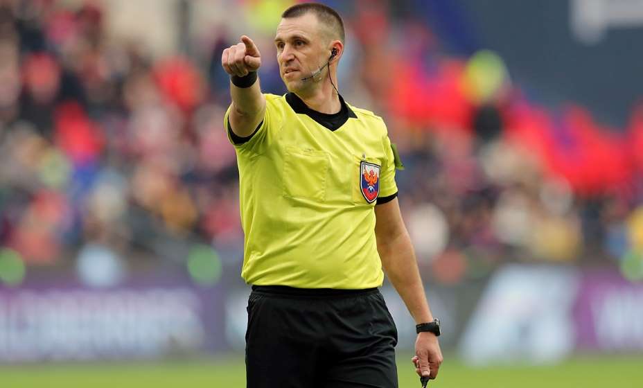 Арбитр матч ЦСКА – «Урал» Игорь Панин не поставил пенальти в ворота армейцев в самой концовке встречи. Фото: РПЛ