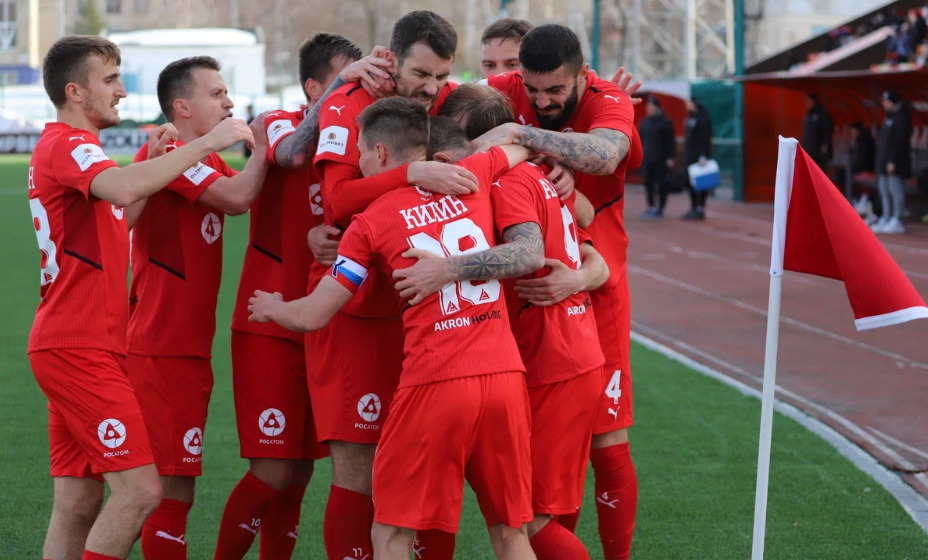 Игроки «Енисея» огорчили «Рубин» дважды в первом тайме. Фото: сайт ФНЛ