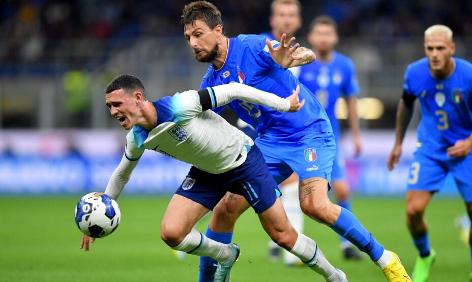 Англия - Италия, футбол