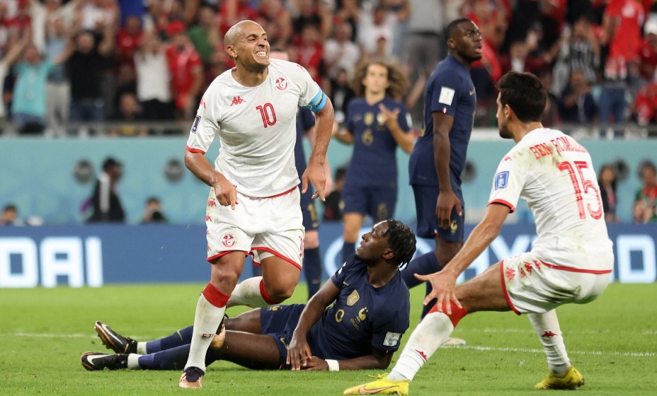 Тунис забил Франции в матче ЧМ.
Фото: Reuters