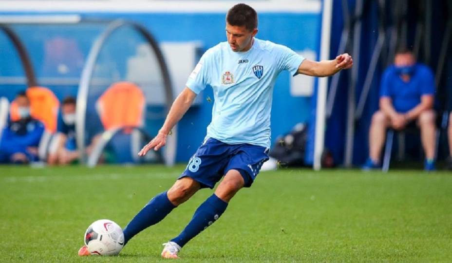 Николай Калинский, оформил дубль с пенальти. Фото: Соцсети «Пари НН»