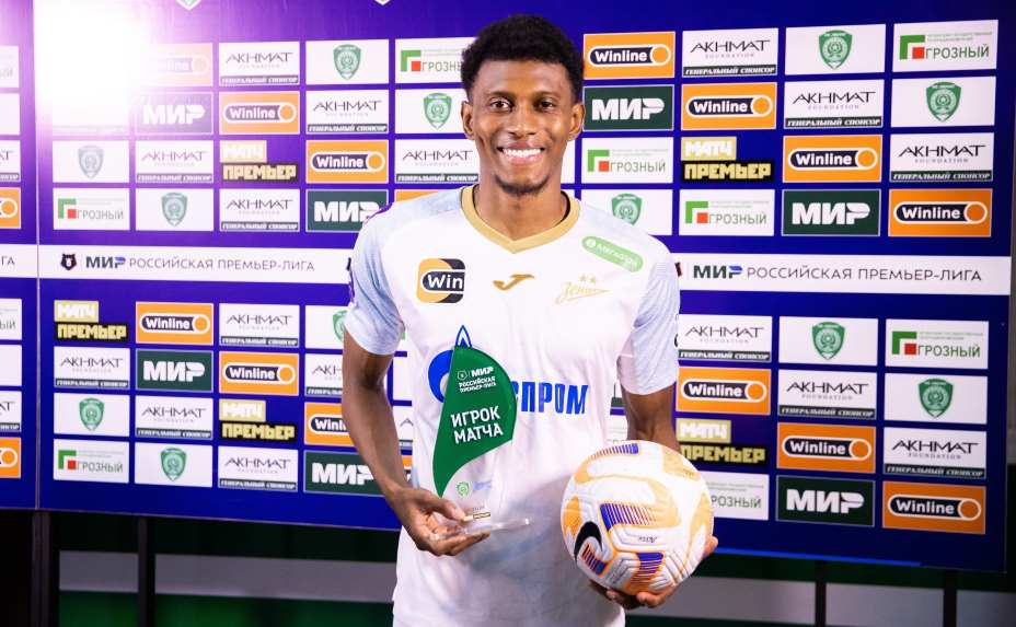 Зенитовец Матео Кассьерра забил пять мяче в ворота «Ахмата». Фото: Соцсети «Зенита»