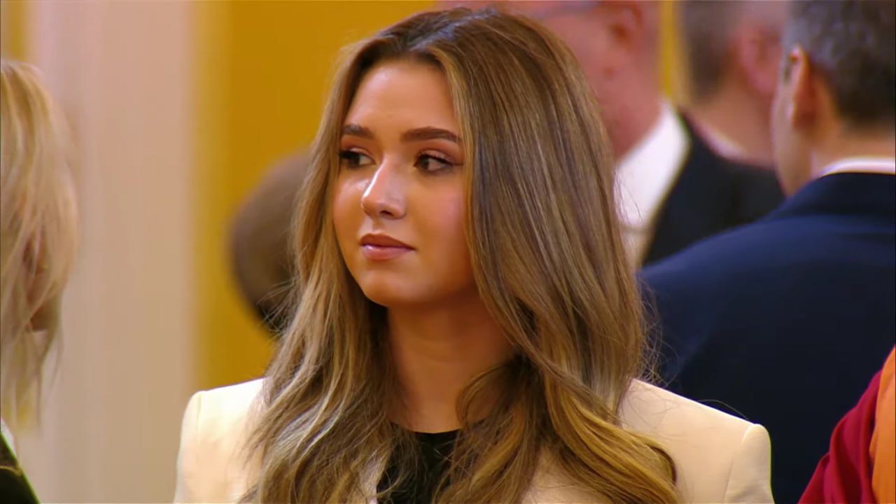 Камила Валиева на инаугурации Владимира Путина в Кремле. Фото: стоп-кадр официальной трансляции