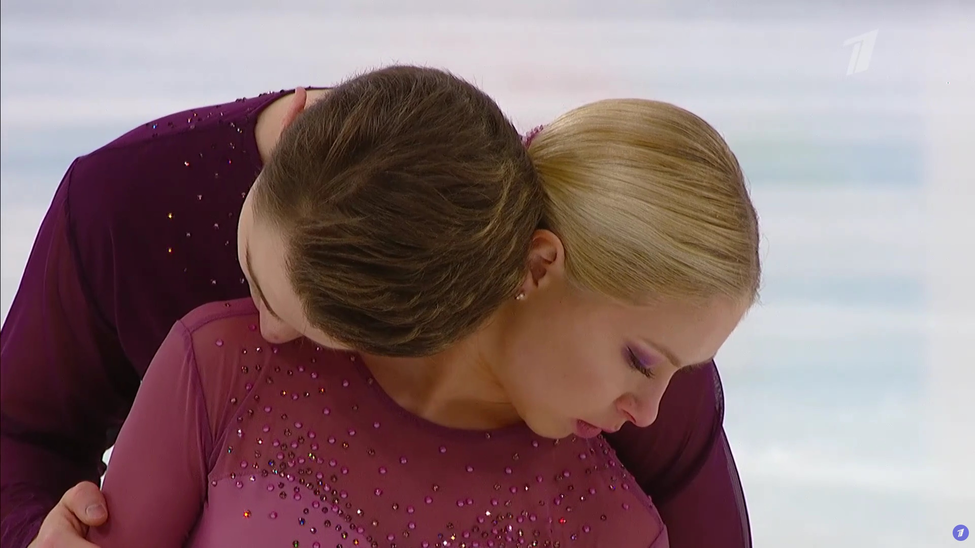 Анастасия Мухортова и Дмитрий Евгеньев. Фото: стоп-кадр прямого эфира