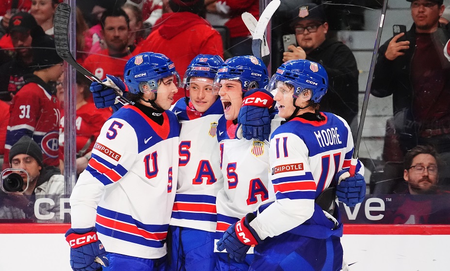 США обыграли Канаду и вышли в плей-офф МЧМ с первого места в группе. Фото: Global Look Press
