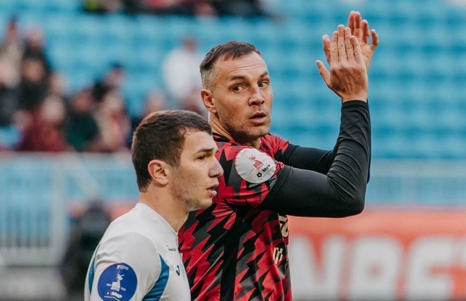 Гол Артема Дзюбы принес «Акрону» радость. Фото: Соцсети ФК «Акрон»