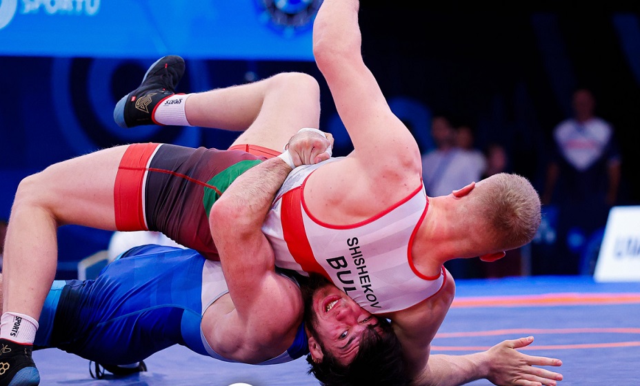 Россиянин Нехай выиграл золото на ЧМ по греко-римской борьбе среди юниоров. Фото: Федерация спортивной борьбы России (ФСБР)