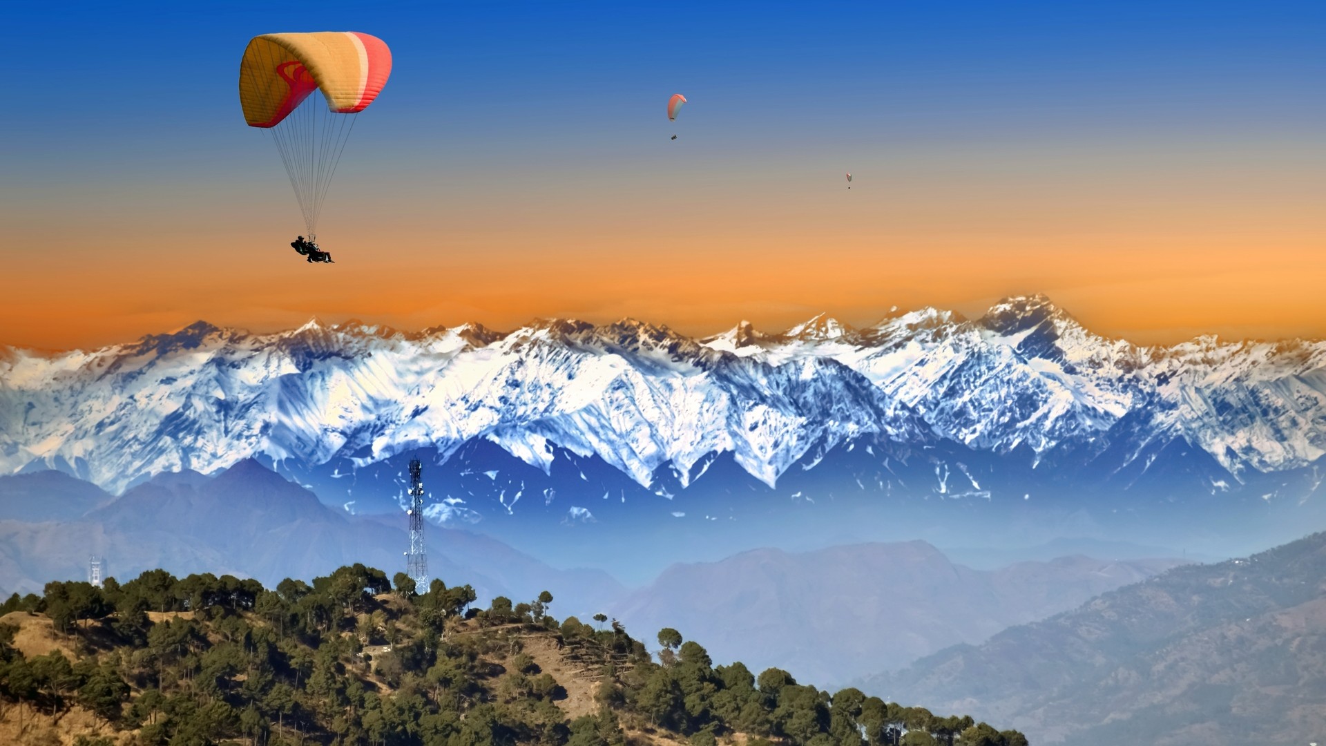 Закат в Бир-Биллинге.