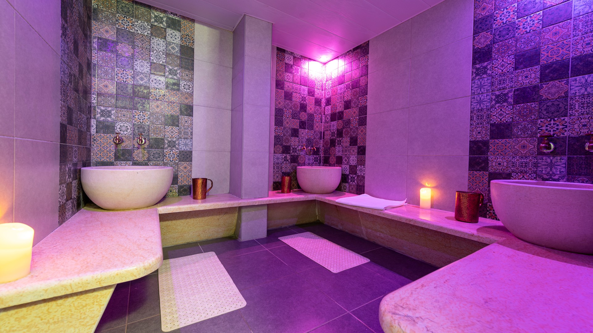 Традиционная марокканская баня в спа-салоне.