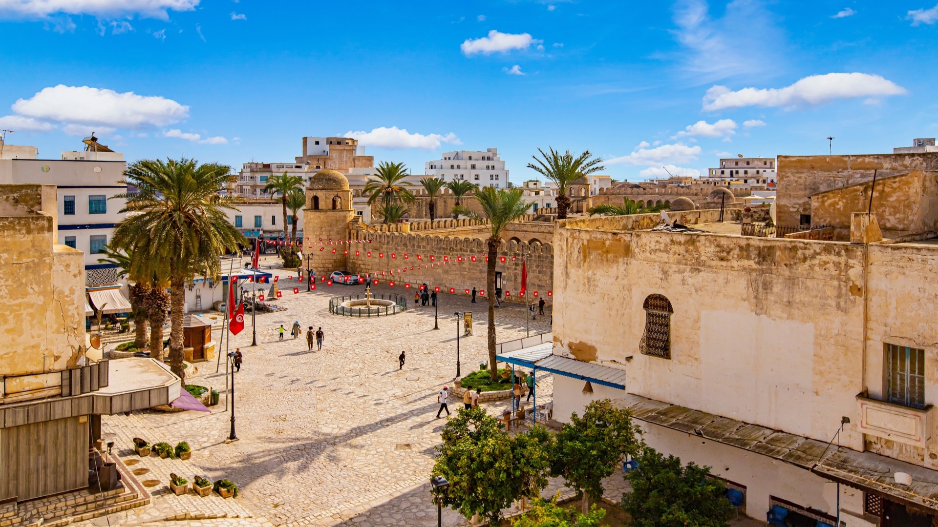 Медина Сусса в солнечных лучах, Тунис.