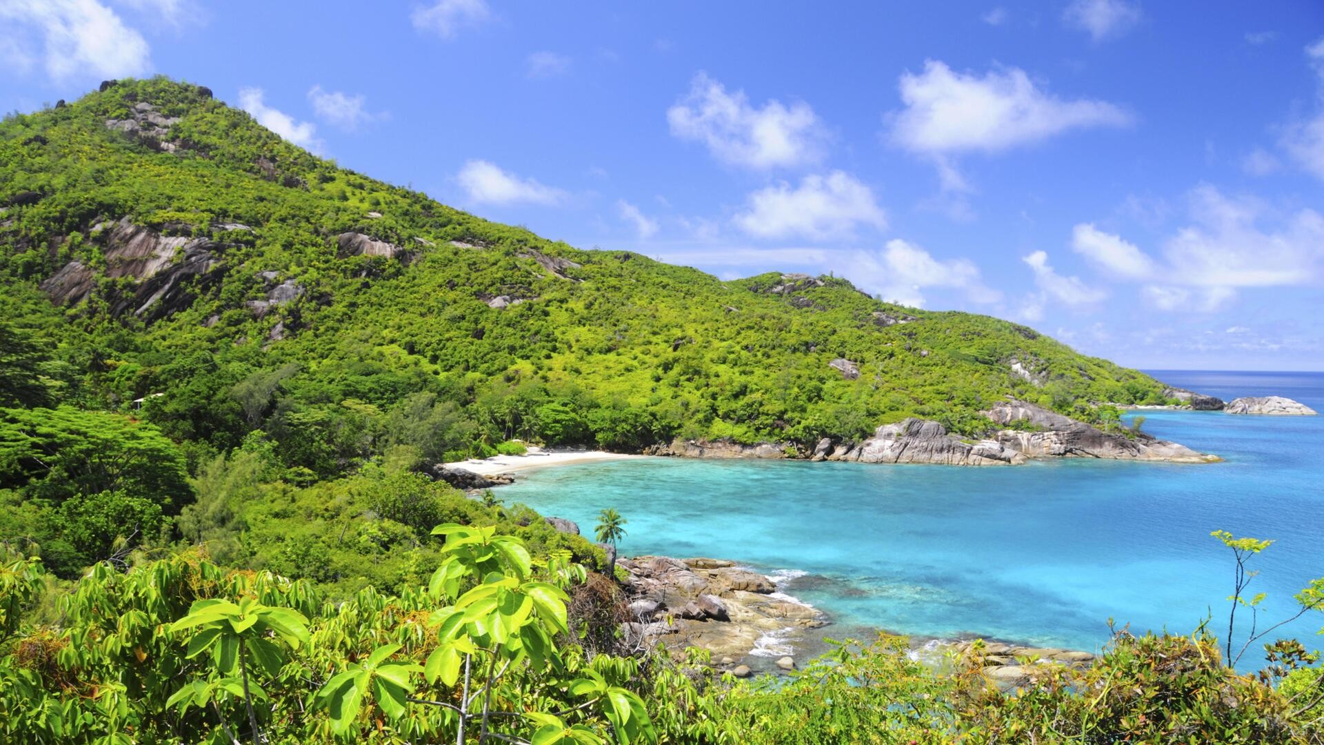 Побережье национального парка Морн-Сейшелуа.