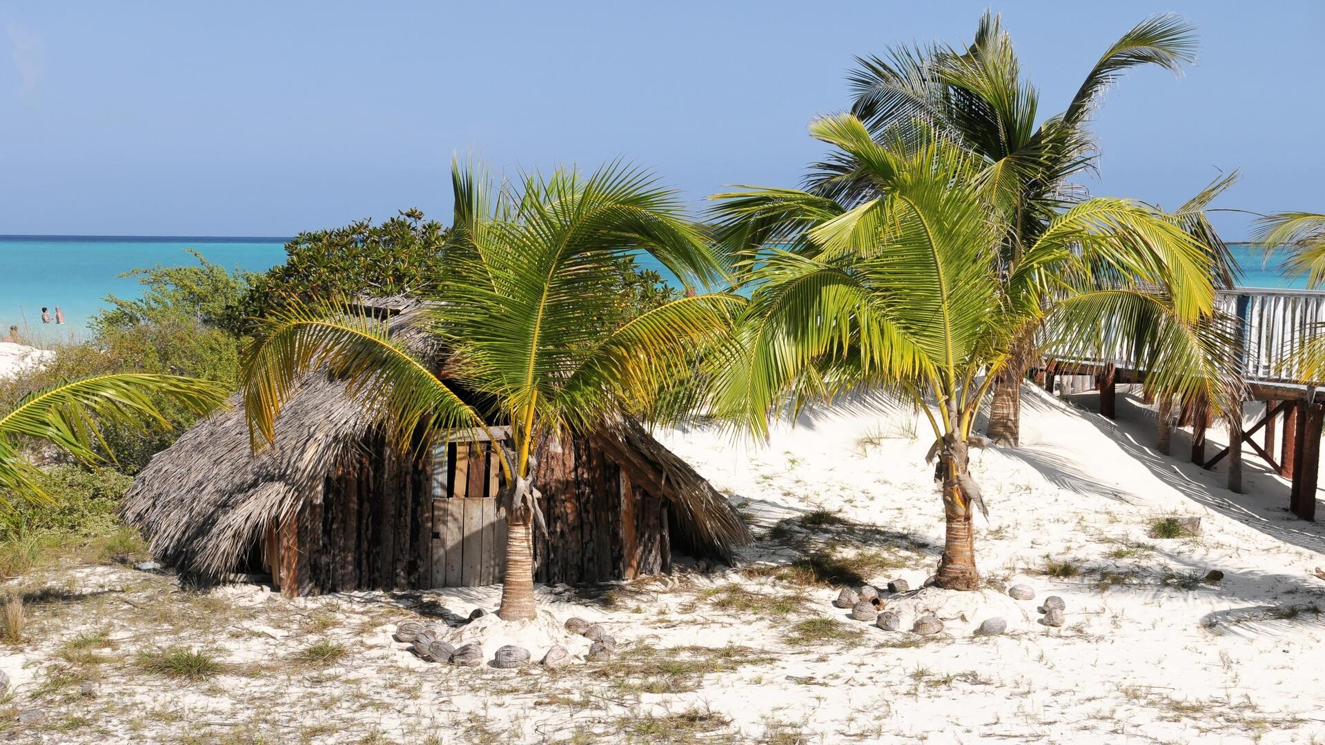 Хижина на пляже Пилар, Куба.